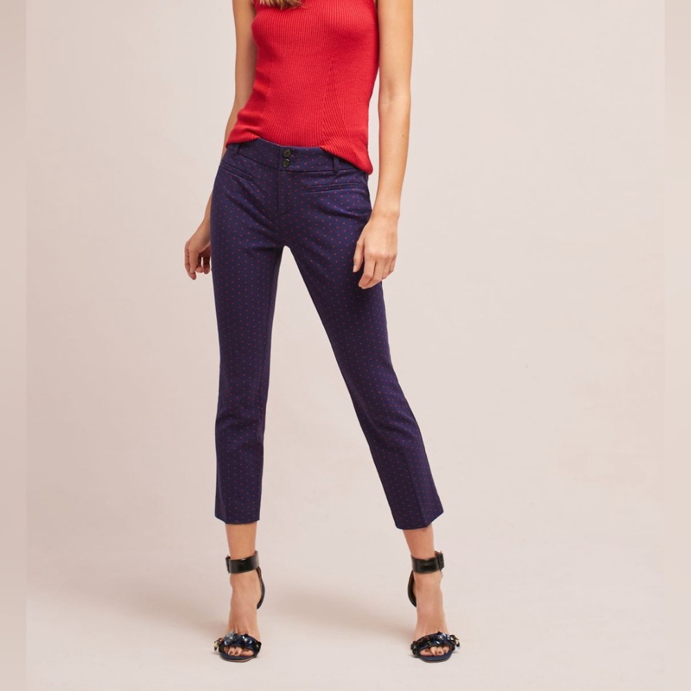 The Essential Slim Trousers by Anthropologie